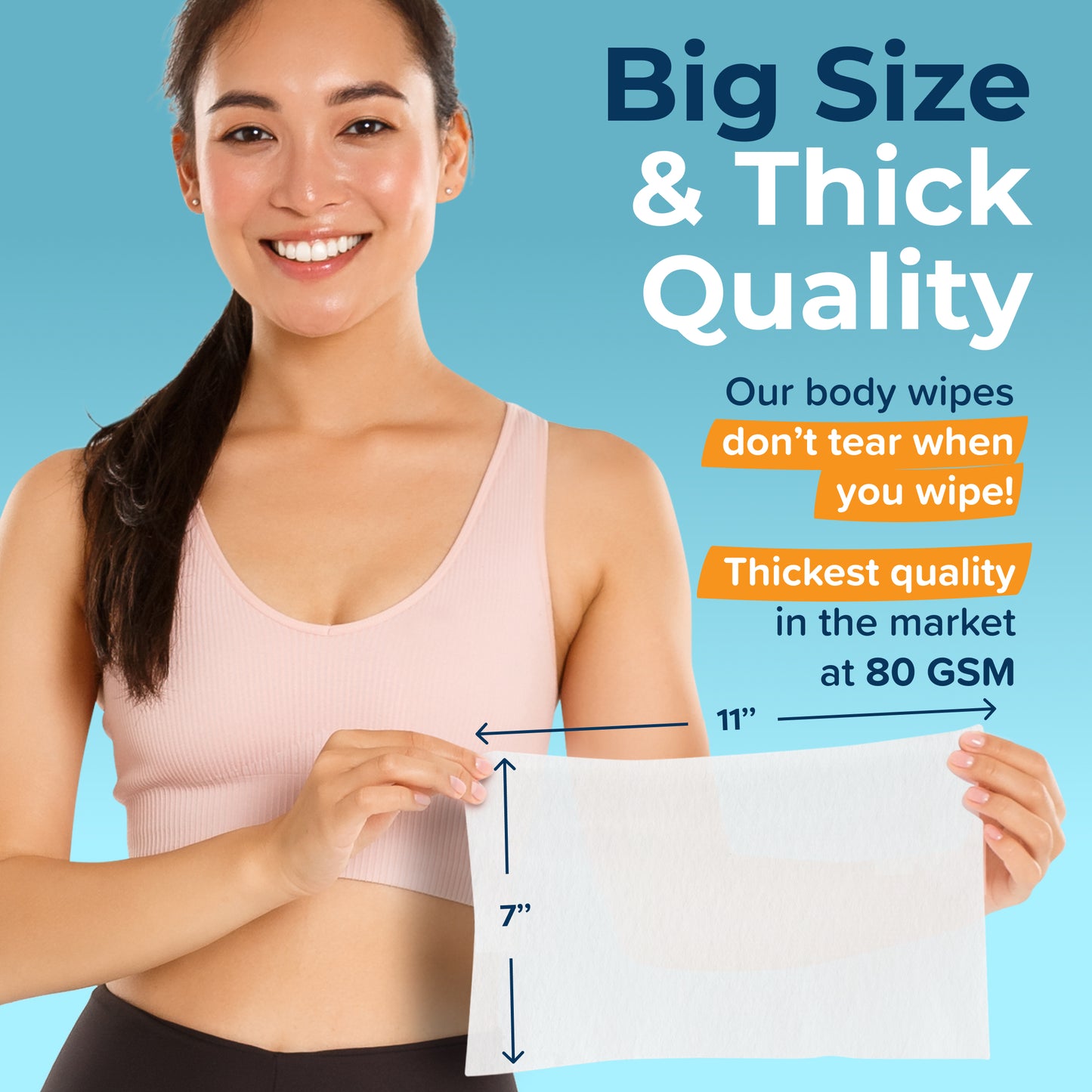 Rinse-Free Body Wipes