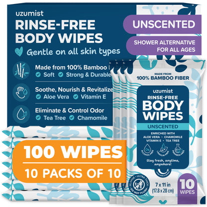 Rinse-Free Body Wipes
