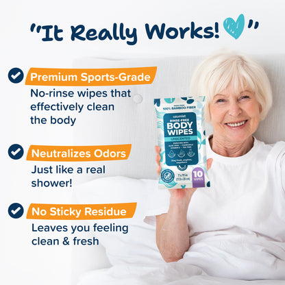 Rinse-Free Body Wipes