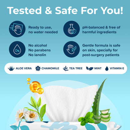 Rinse-Free Body Wipes